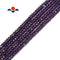 purple k crystal glass faceted rondelle beads 