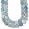 Natural Aquamarine Square Beads Size 16mm 15.5'' Strand