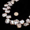 Fresh Water Pearl White Keshi Biwa Corn Flakes Beads 15-16mm 14" Strand