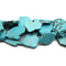 Blue Magnesite Turquoise Freeform Slab Slice Beads 30mm 35mm 40mm 15.5" Strand