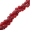 large hole red agate carnelian matte round beads