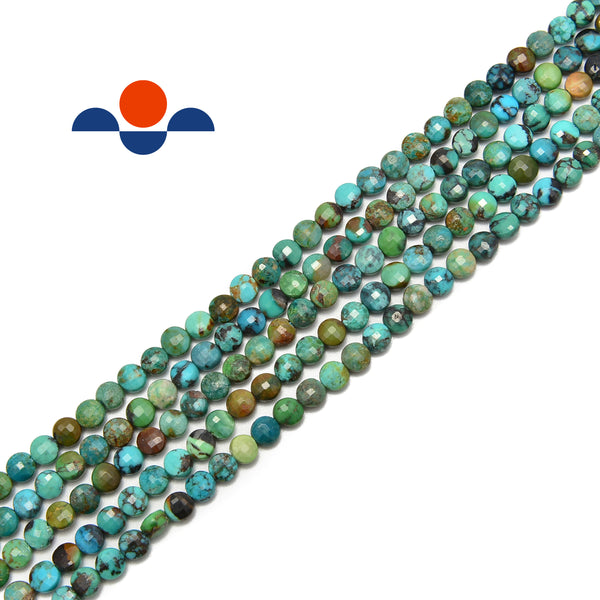 natural turquoise faceted beads