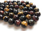 Multi-Color Tiger's eye smooth round beads