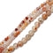 red dendritic montana agate smooth round beads