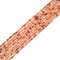 Natural Red Hematoid Fire Quartz Smooth Round Beads Size 3mm 15.5'' Strand