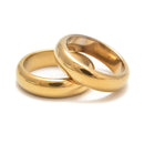 Gold Hematite Band Ring Basic Ring for Men and Women Arc Ring Sold 1 Piece