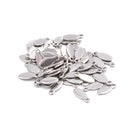 304 Stainless Steel Oval Blank Stamping Charm Tags 3x10mm 120 Pieces Per Bag
