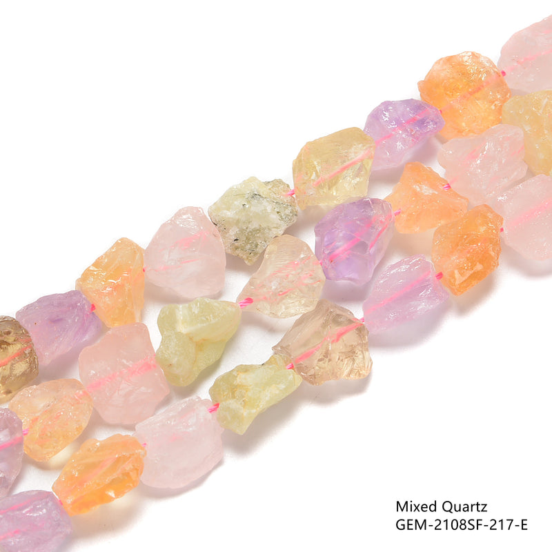 Natural Gemstone Rough Nugget Chunks Beads Size 15-20mm 15.5'' Strand