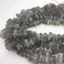 natural labradorite irregular rough Discs nugget beads