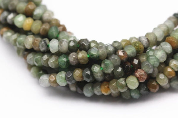 natural chinese sinkiang jade faceted rondelle beads 