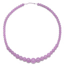 Dyed Jade Graduated Smooth Round Beads 6-14mm Length 18'' Strand