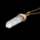 howlite pendulum pendant healing point chain