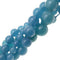 blue sponge quartz smooth round beads 