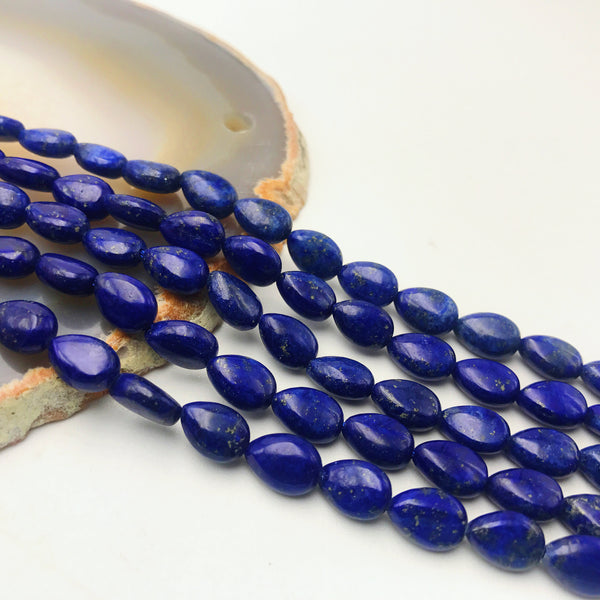 Lapis Lazuli Teardrop Beads for Jewelry Making - Dearbeads