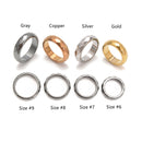 Gold Hematite Band Ring Basic Ring for Men and Women Faceted Ring Sold 1 Piece