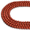 Natural Red Jasper Hard Cut Faceted Round Beads Size 6mm 15.5'' Strand