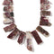 Eudialyte Graduated Slab Stick Point Beads Size 10x25-12x45mm 15.5'' Strand