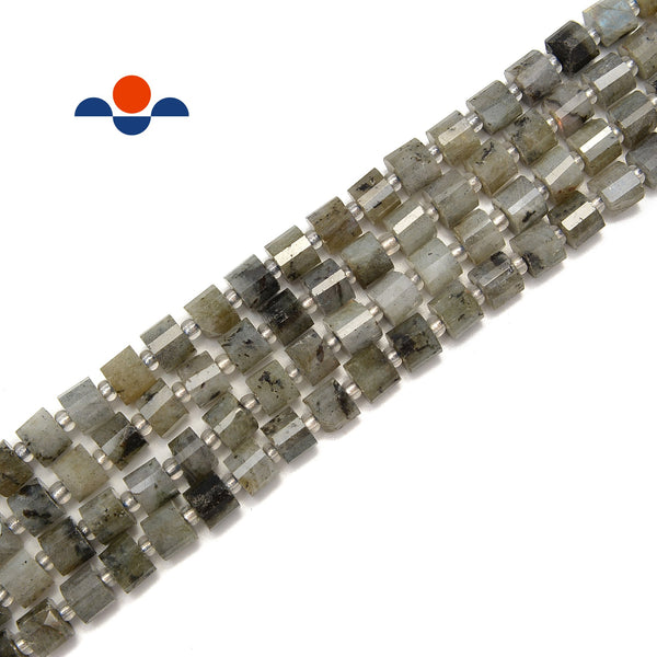 Labradorite Faceted Rondelle Wheel Discs Beads Size 5x7mm 15.5'' per Strand