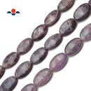 Lepidolite Smooth Long Oval Shape Beads Size 15x25mm 15.5" Strand