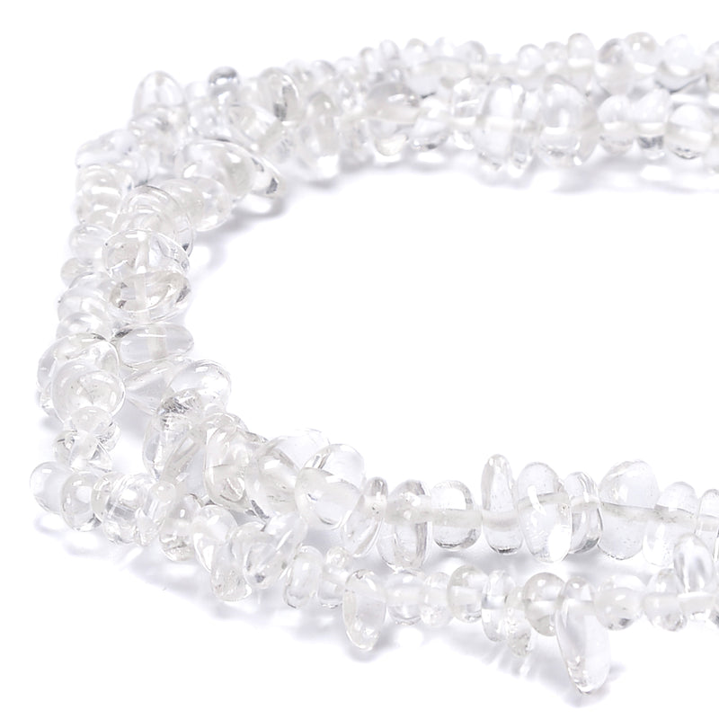 Natural Clear Quartz Chips Beads Size 5-6mm 7-8mm 15.5'' Strand