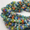 glass handmade lampwork dumbbell beads
