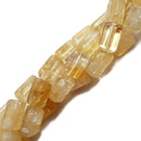 citrine smooth triangle tube shape beads