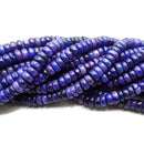 Purple Magnesite Turquoise Rondelle Beads Size 3x6mm 15.5'' Strand