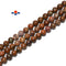 Natural African Coffee Brown Opal Smooth Round Beads Size 6mm 8mm 15.5'' Strand