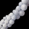 natural blue calcite smooth round beads