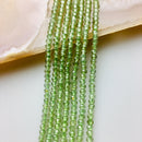 natural green apatite faceted rondelle beads 