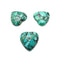 Blue Green Composite Turquoise Heart Shape Cabochon Size 25mm Sold by 4 PCS Set