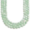green moonstone faceted oval beads 
