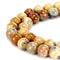 crazy agate smooth round beads 