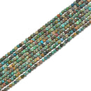 Natural Chrysocolla Matte Off Round Beads Size 2mm 15.5'' Strand