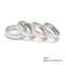 Four Sizes Hematite Band Ring Basic Ring Flat Ring 4 Pcs Per Bag Sale by Bag