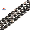 hypersthene faceted oval beads 