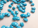 blue howlite turquoise faceted teardrop beads 