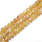 Yellow Opal Faceted Rondelle Wheel Discs Beads Approx 6x10-8x10mm 15.5" Strand
