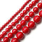 Red Shell Pearl Smooth Round Beads 4mm 6mm 8mm 10mm 15.5" Strand