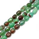 Chrysoprase Faceted Nugget Beads Size Approx 10x15mm 13x18mm 15.5''Strand