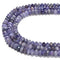 Nice Genuine Tanzanite Faceted Rondelle Beads Size 3x5mm - 5x8mm 15.5'' Strand