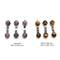 Gemstone Crystal ADHD Stress Finger Sensory Fidget Stim Toy 35mm Sold Per Piece