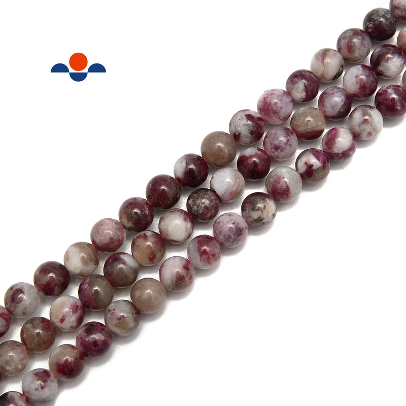 Natural Eudialyte Smooth Round Beads Size 6mm 8mm 10mm 15.5" Strand