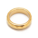 Gold Hematite Band Ring Basic Ring for Men and Women Faceted Ring Sold 1 Piece