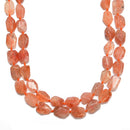 Natural Sunstone Faceted Octagon Rectangle Shape Beads Size 10x12mm 15.5''Strand