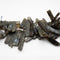 Labradorite Graduated Slab Slice Stick Points Beads Approx 25-50mm 15.5" Strand
