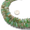 Chrysoprase Rough Irregular Slice Rondelle Discs Beads 12-15mm 15.5" Strand