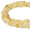 Lemon Quartz Rough Nugget Chunks Side Drill Beads Approx 6-13mm 15.5" Strand