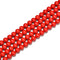 Red Cinnabar Smooth Round Beads Size 6mm 8mm 10mm 15.5'' Strand
