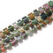 Natural Indian Agate Rondelle Wheel Disc Beads Size 8-10mm 15.5'' Strand